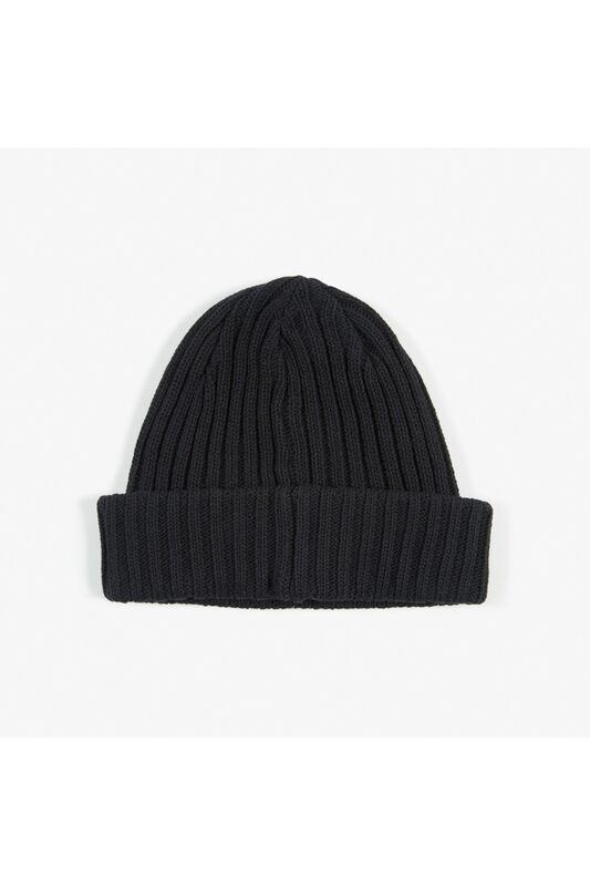 Ribbed Beanie Erkek Siyah Bere - 77138