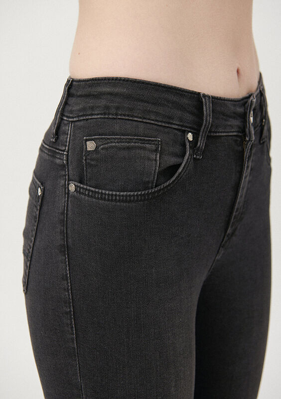 TESS Kadın Siyah Denim Pantolon - M100328