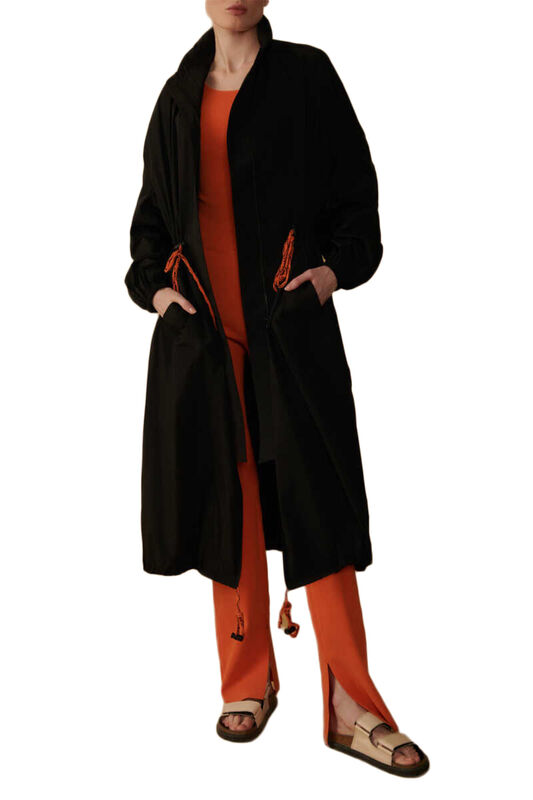 TRENCHCOAT Uniseks Siyah Trençkot - W22S01D002TC