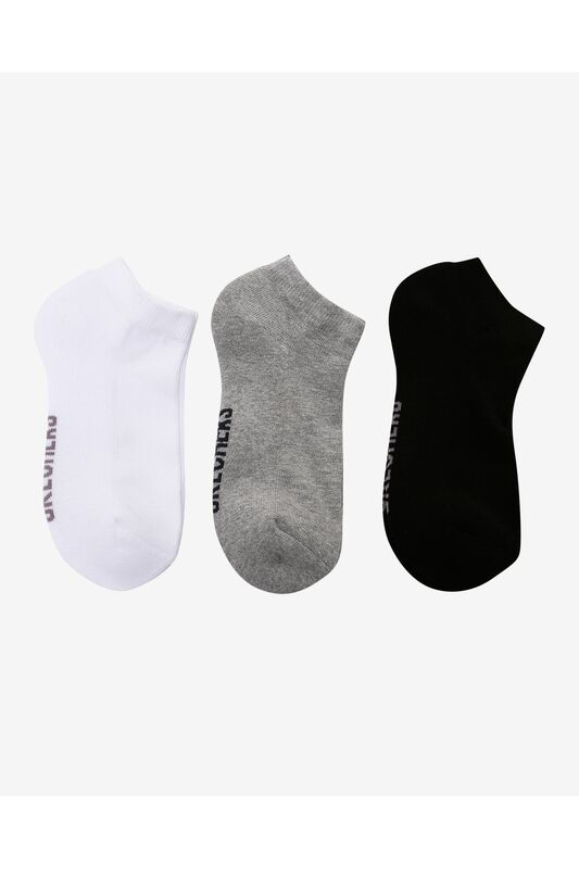 U 3 Pack Padded Low Cut Sock Uniseks Multi Çorap - S221512