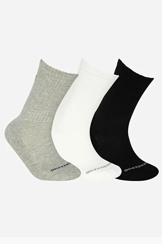 U SKX Padded Crew Cut Socks 3 Pack Uniseks Siyah Çorap - 192135