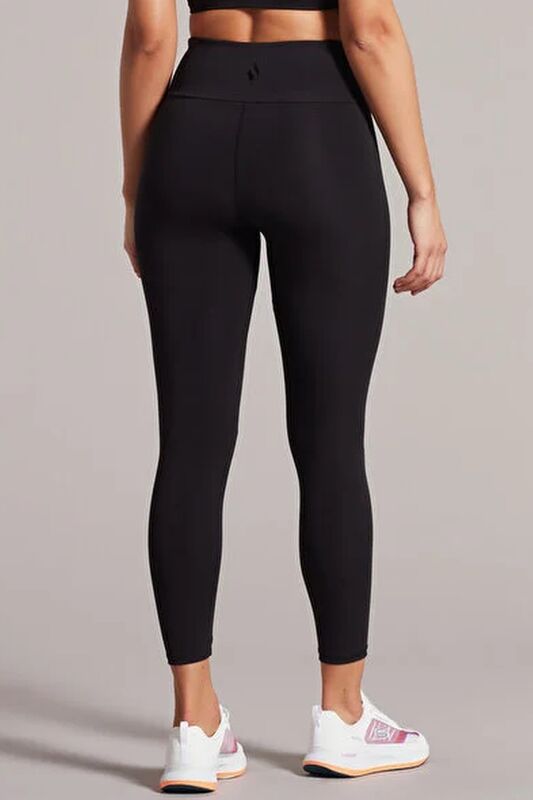 W Pocket Detailed Ankle Legging Kadın Siyah Tayt - S212212